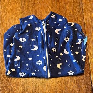 Moon and Stars Blue sleep sack yoofoss